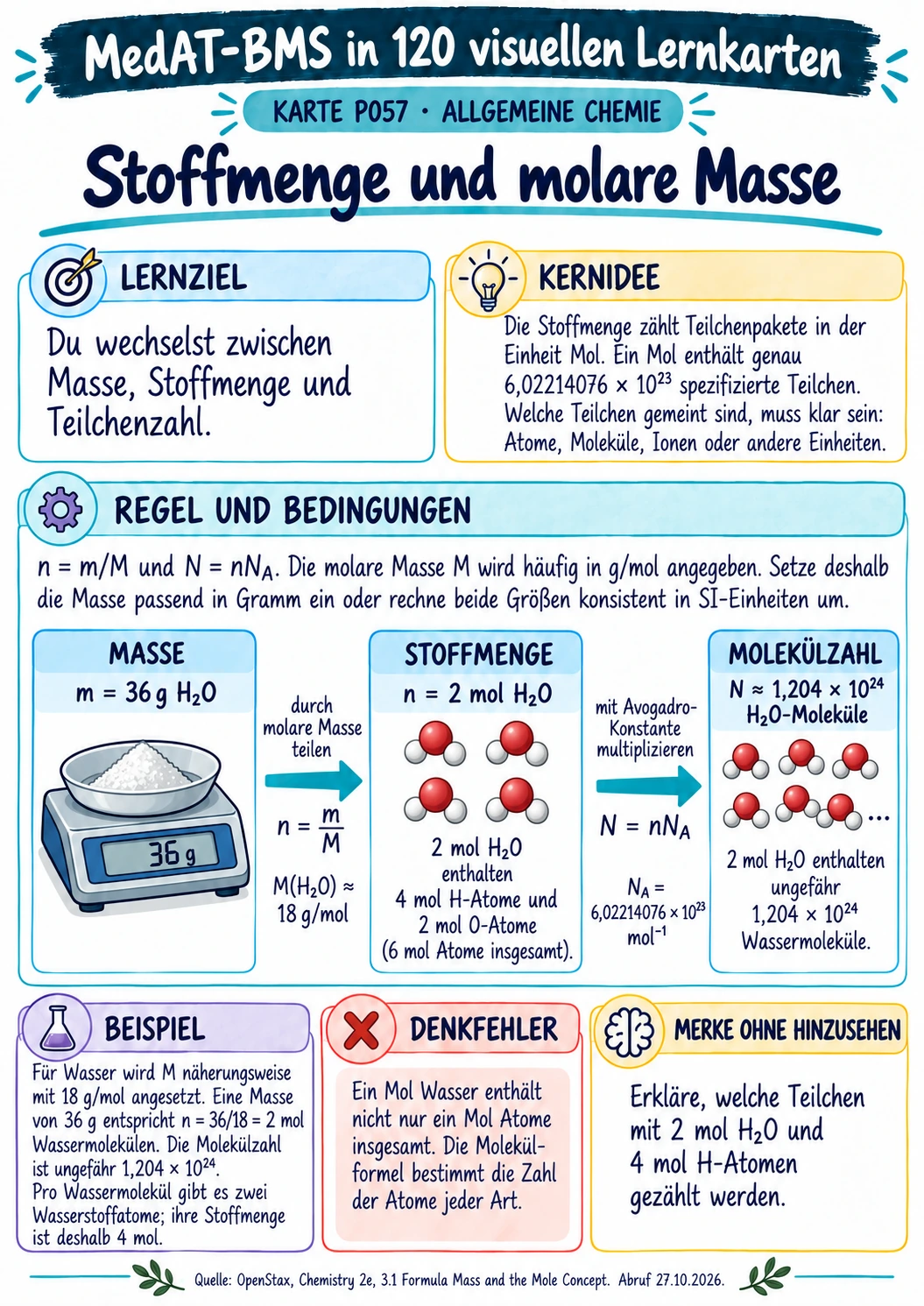 MedAT-BMS · Stoffmenge und molare Masse
