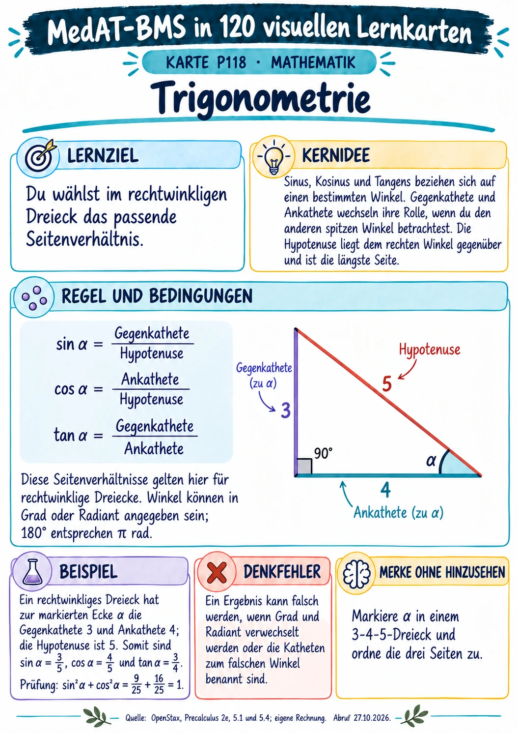 MedAT-BMS · Trigonometrie