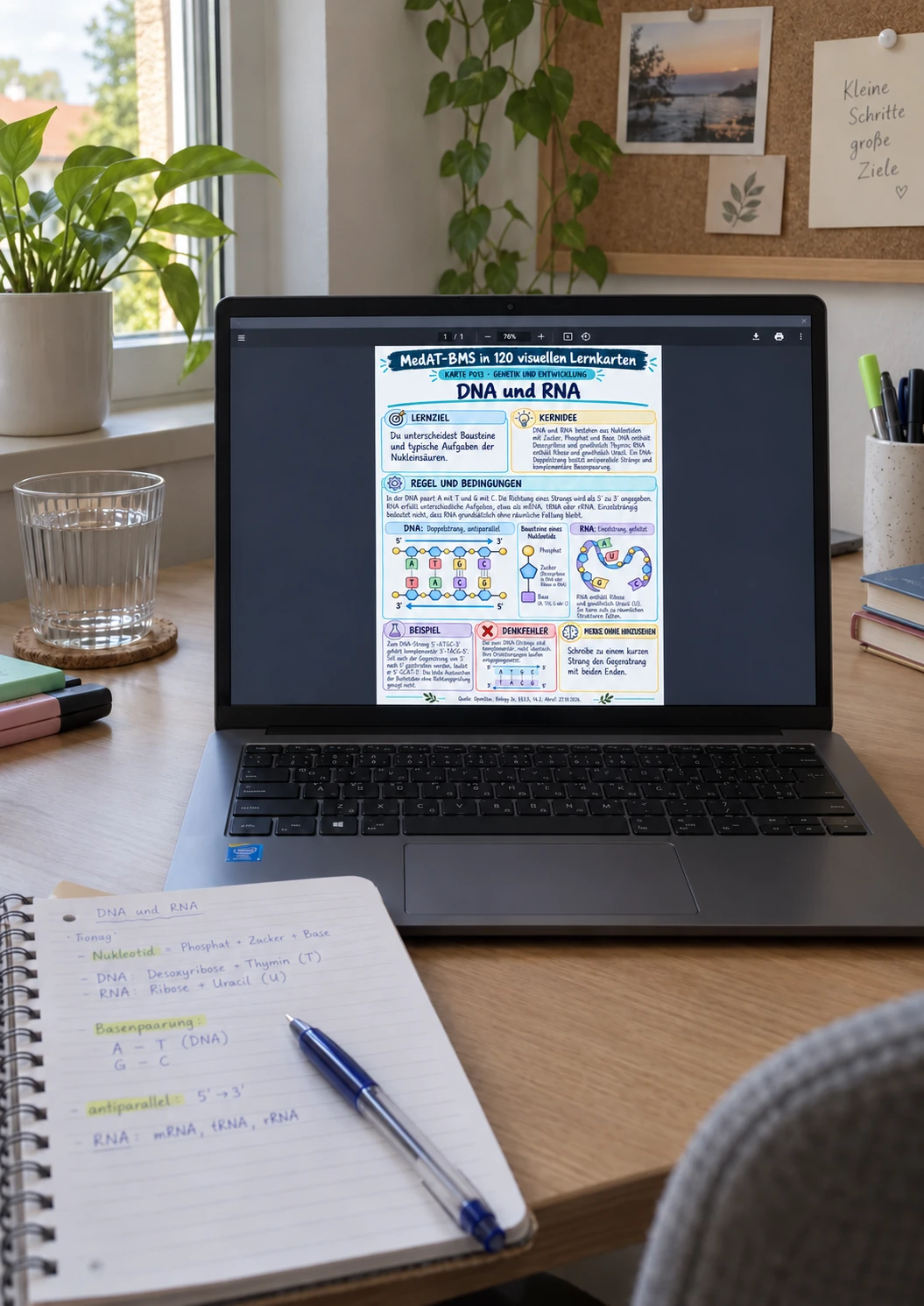 MedAT-BMS · DNA und RNA auf dem Laptop